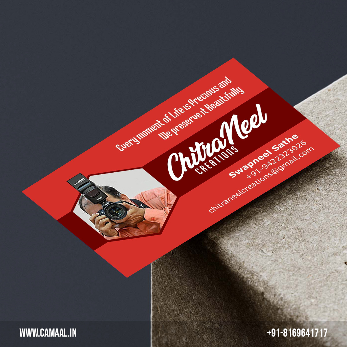 Business Card Design for Chitraneel Creations