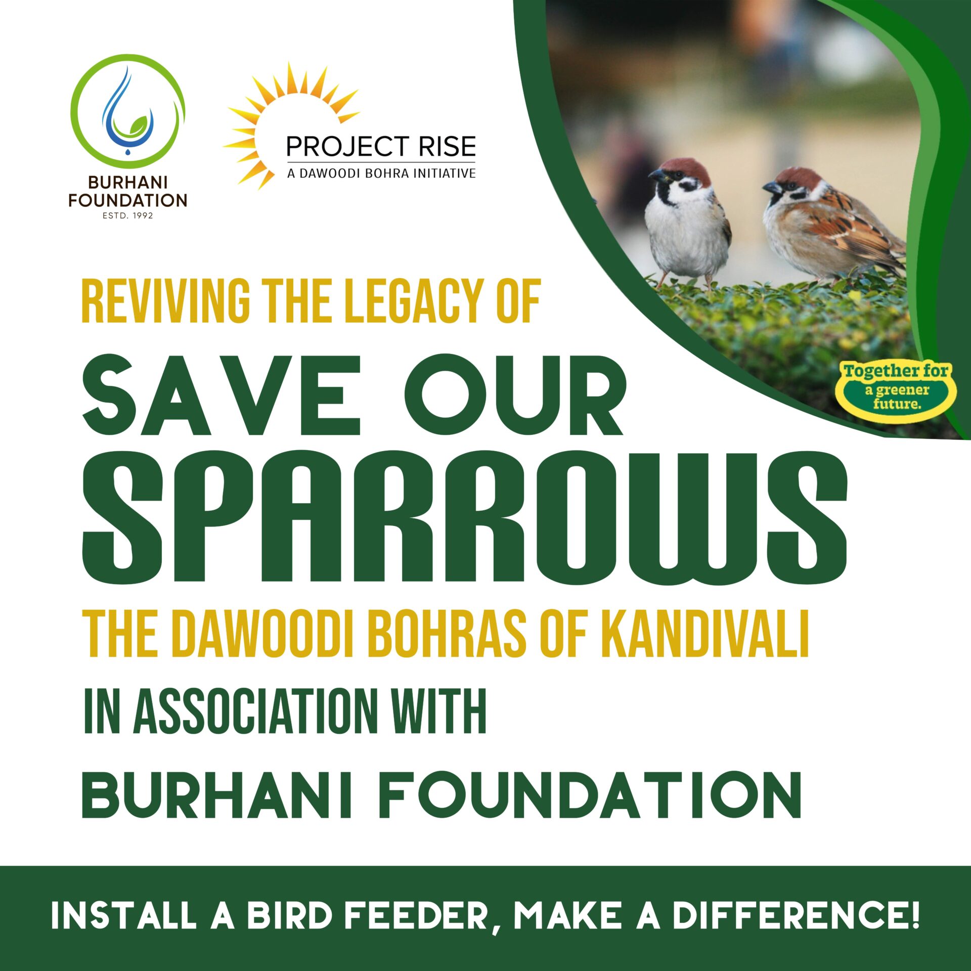 Save Our Sparrows Social Media Banners