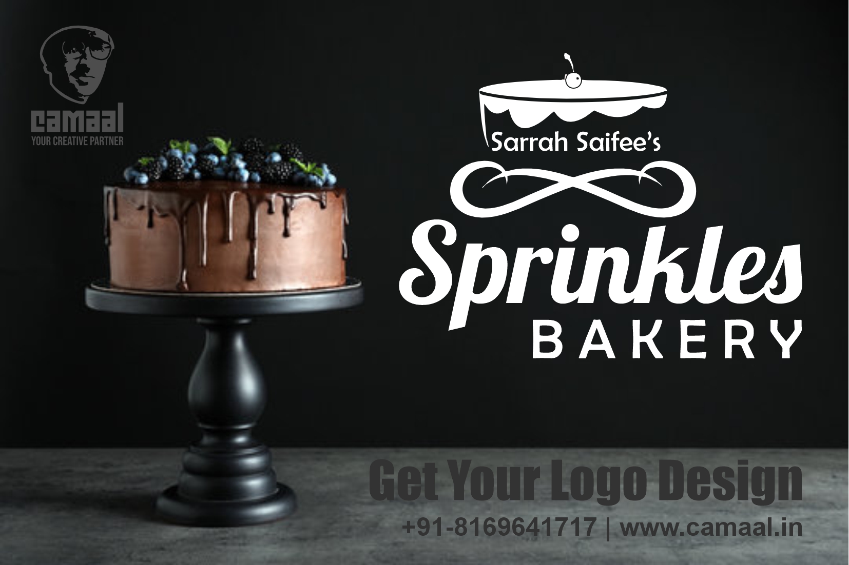 Logo & Round Sticker for Sprinkles Bakery