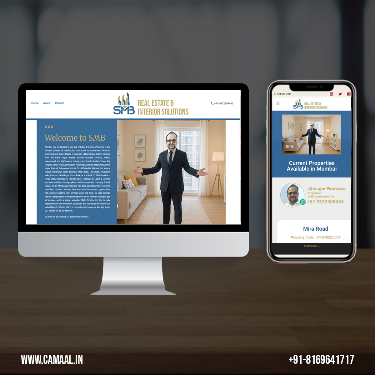 Website Design for Ali SMB Construction Co. Kandivli
